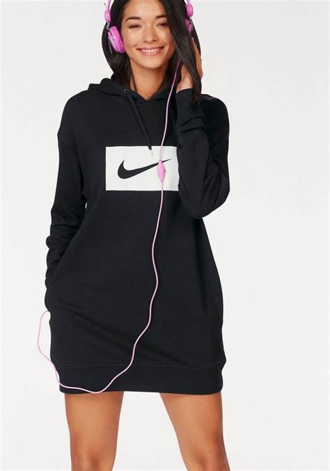 nike sweatkleid damen schwarz|nike hoodie hooded.